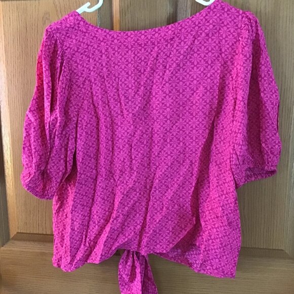 Loft Hot Pink Blouse - Picture 2 of 2